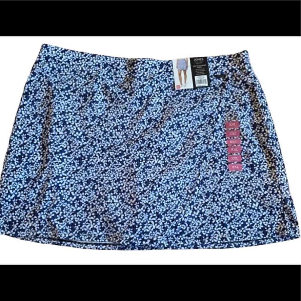 NWT JONES NEW YORK SKORT SAPPHIRE FLORAL COMBO | SZ XXL 18-20) - Picture 3 of 11